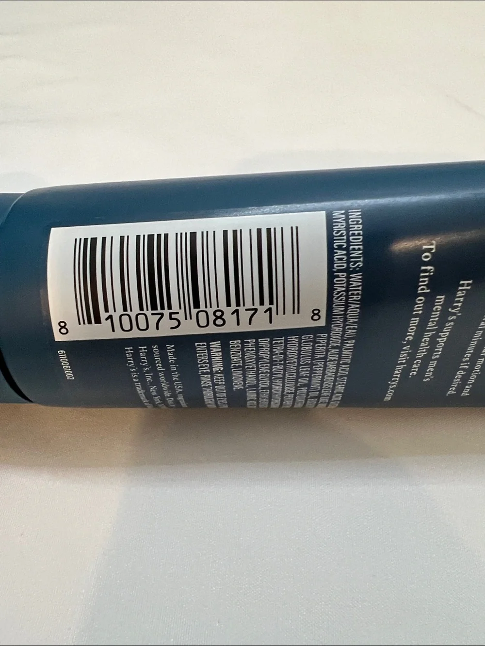 Harry's Shave Cream Aloe & Eucalyptus — Deep Soothing Conditioning NEW UNOPENED